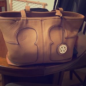 Tory Burch tote bag.